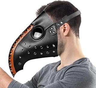 Capa de rosto de médico da peste - Acessórios de fantasia de Halloween Bird Mouth Face Shield,Acessórios para festas de máscaras de cosplay de Halloween Jijie