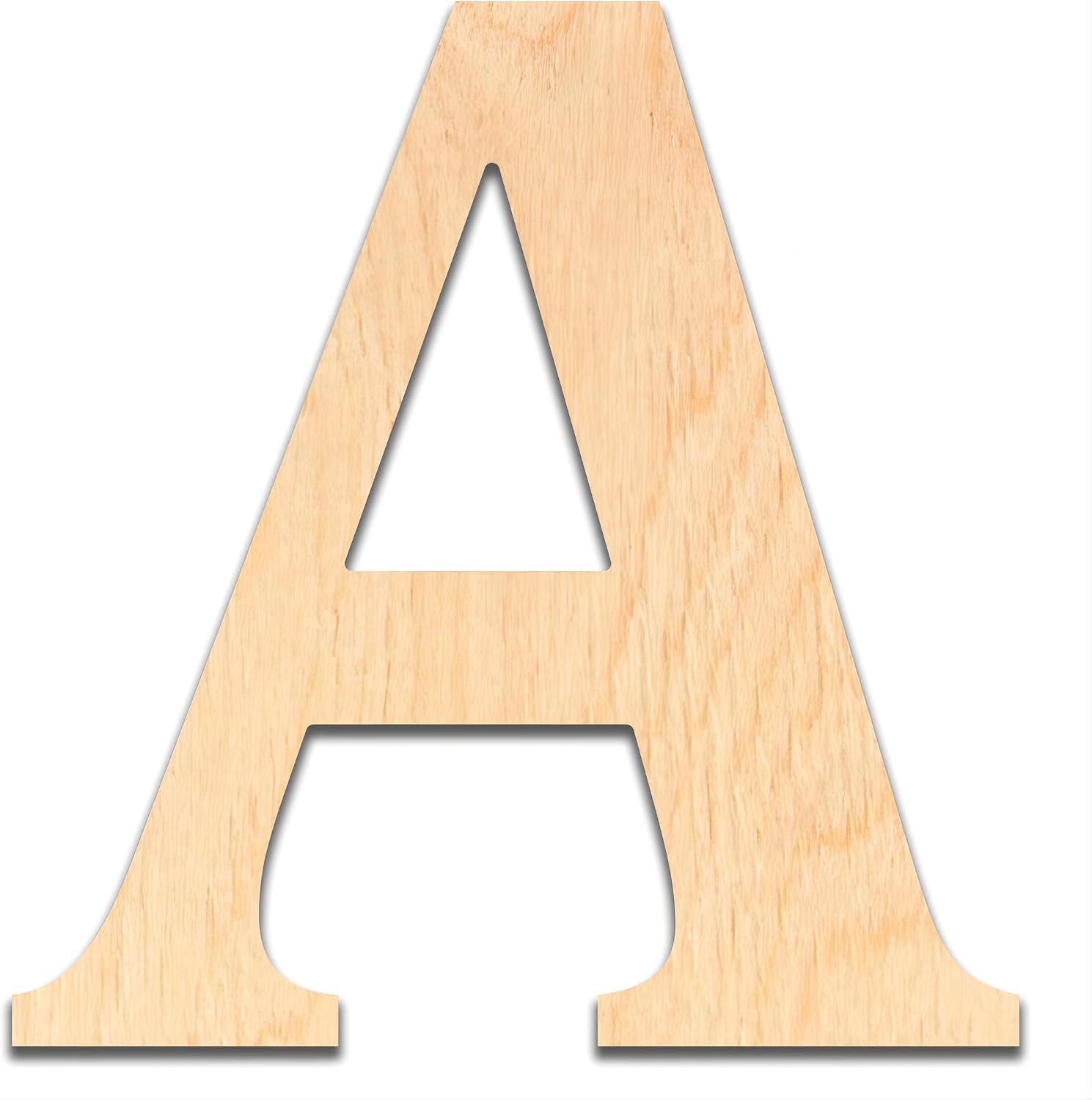 4 Inch Wooden Letter A Cut from Baltic Birch Plywood