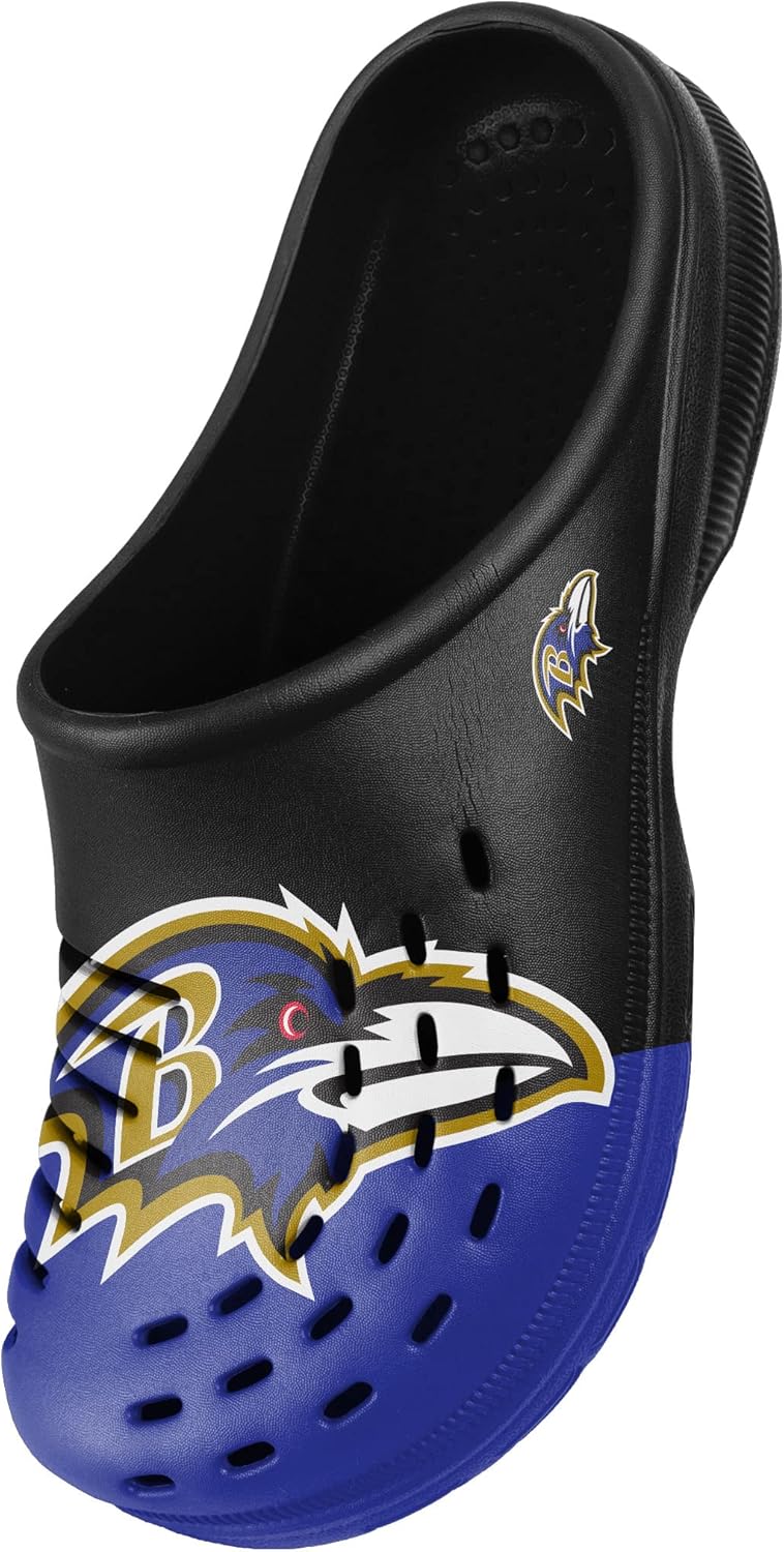 FOCO Men's NFL Team Logo Garden Water Sandals Shoes Slipper Clogs