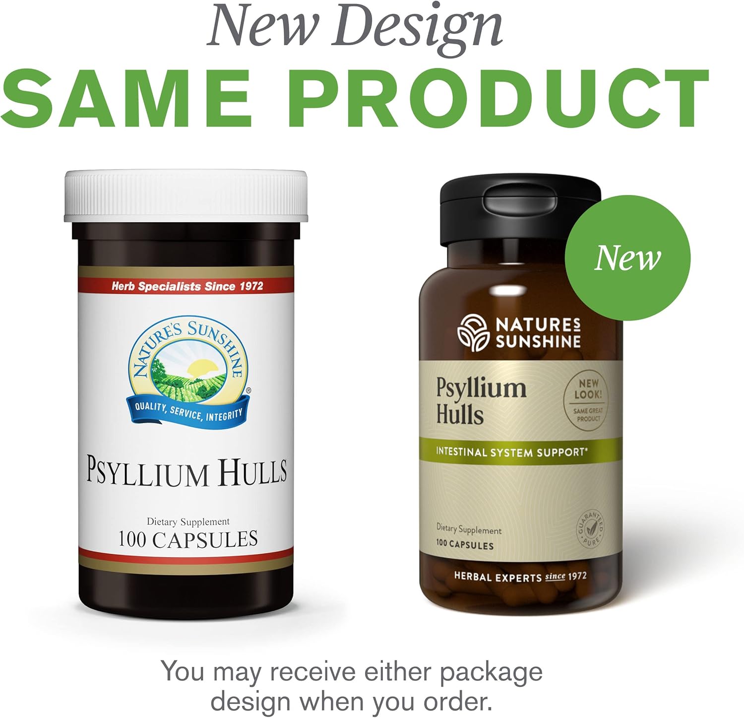 Psyllium Husks (100 Capsules) by Nature's Sunshine