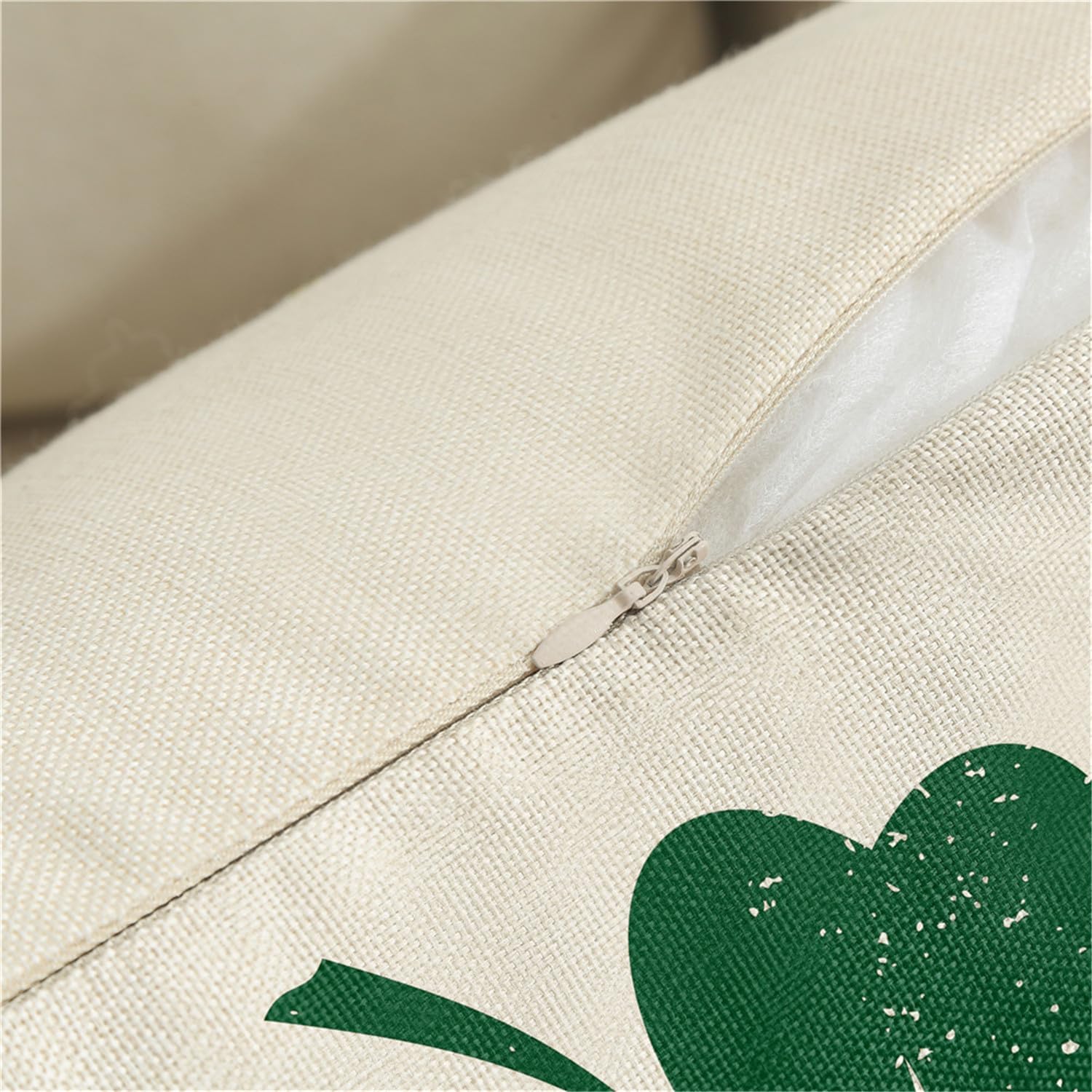 St Patricks Day Pillow Covers 18x18 Happy St Patricks Day Decorations Lucky Charm Clover Throw Pillow Covers Shamrock Cushion Case for Sofa Couch Set of 4 - Image 6