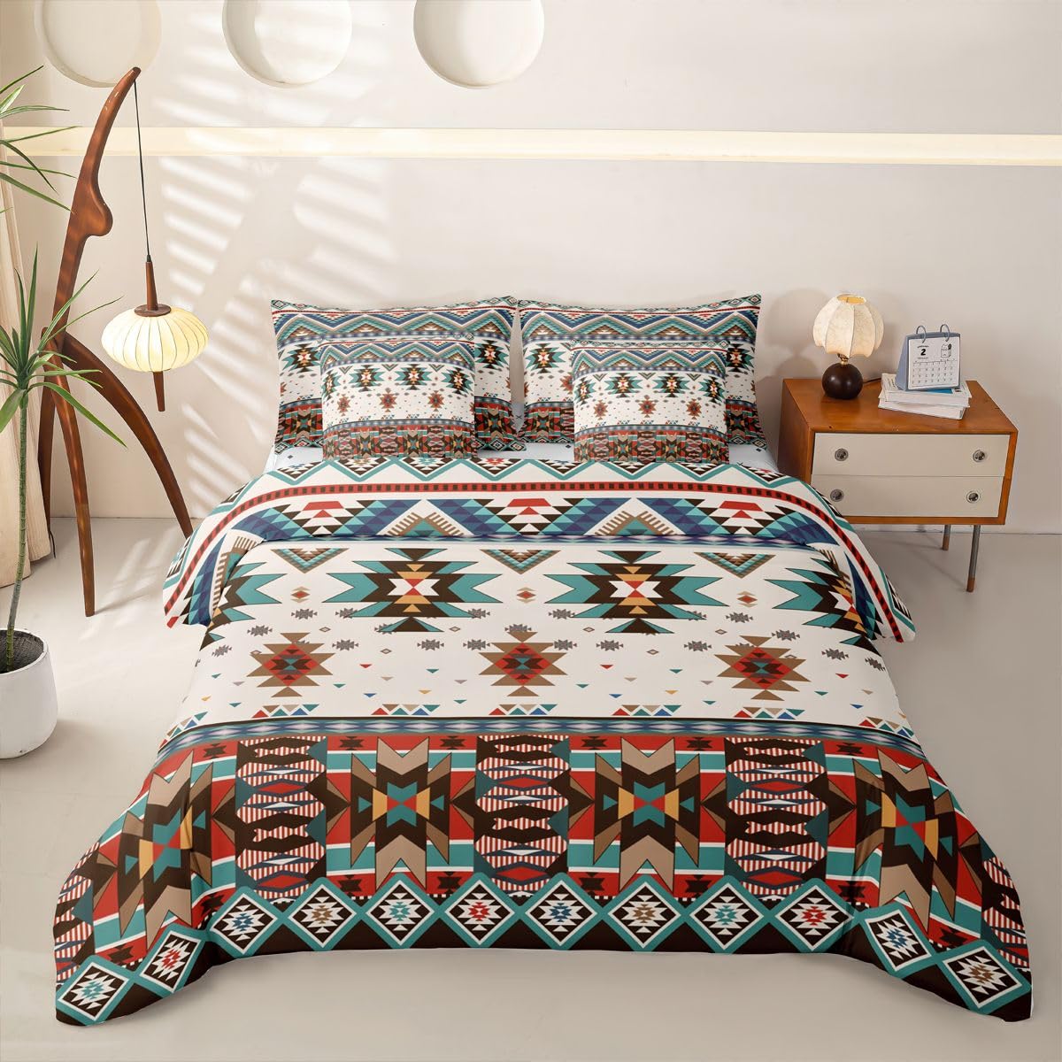 Homewish Azteke Bettwäsche Set 7teilig 155x220