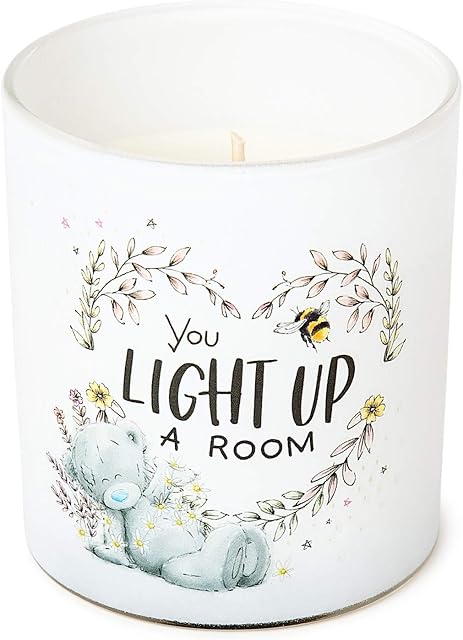 Me to You Tatty Teddy 'You Light Up A Room' Soy Wax Scented Candle in a Gift Box, 200g - Official Collection,Blue,grey