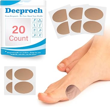 Moleskin for Blister, Mole Skin Patch Blister Prevention Tape Moleskin Adhesive Padding Stickers for Feet, Shoes Heels, Toes, Efficiently Reduce Friction for Your Skin - 10 Sheets, 20 PCS