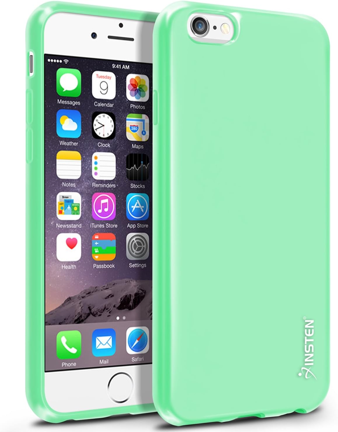 INSTEN iPhone 6 Case, [Slim Fit] TPU Case Skin Cover [Anti-Shock Protection] Compatible with Apple? iPhone 6 (4.7), Mint Green Jelly