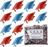 Vista 128 de Confeti Grad Cap Negro, Púrpura Combo - 2 bolsas de media onza (1 oz) (8400/8412)