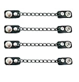 Funk Plus Motorcycle Vest Extenders Single Black Chain Regular Snap MC Jacket Made in USA