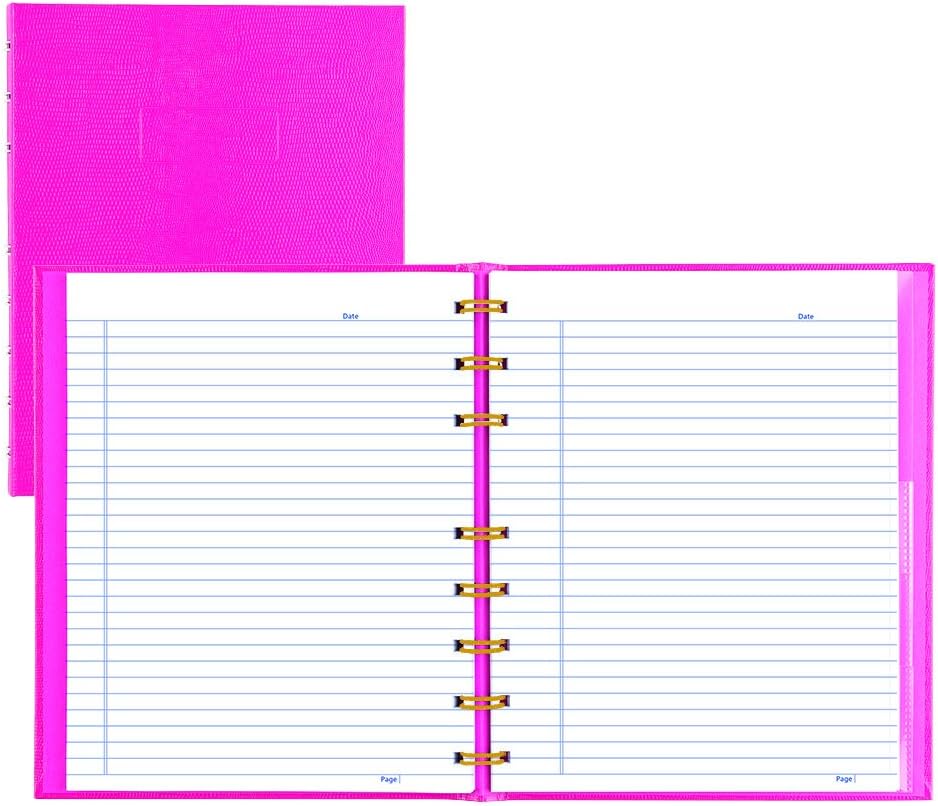 Blueline Pink Ribbon NotePro Notebook, Bright Pink, 9.25 x 7.25 inches, 150 Pages (A7150.PNK4)