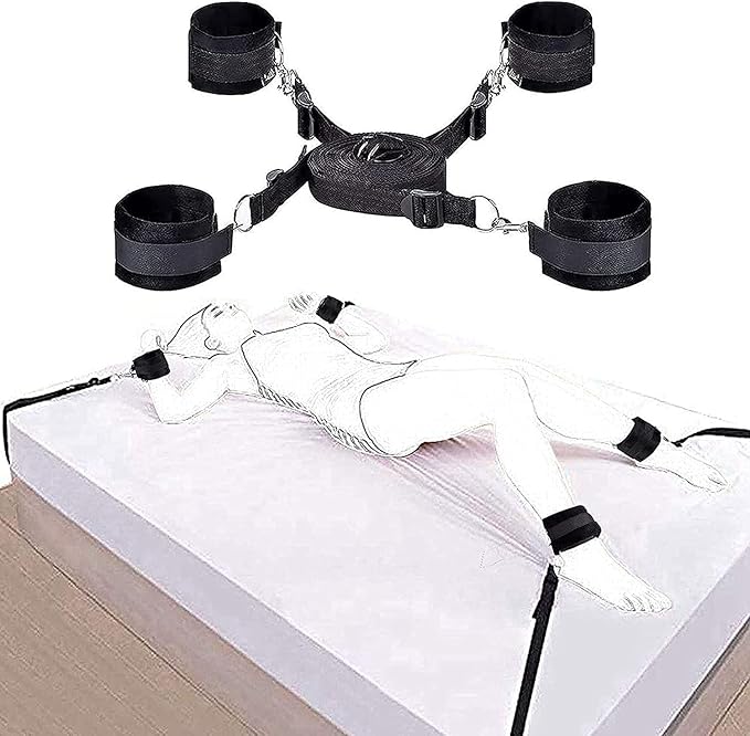 Amazon.com: Bed Restraint Kit for Couple Under King Bed Sex Tie Downs