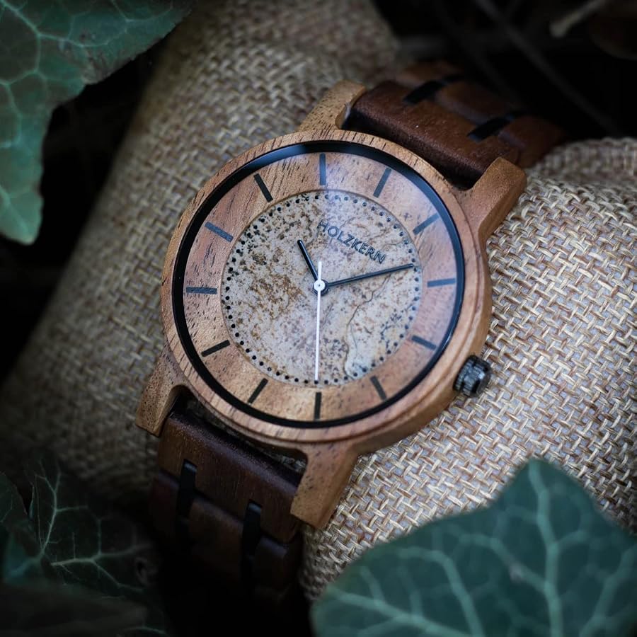 Amazon | HOLZKERN Leifメンズ腕時計、41mm純正ジャスパーダイヤル 