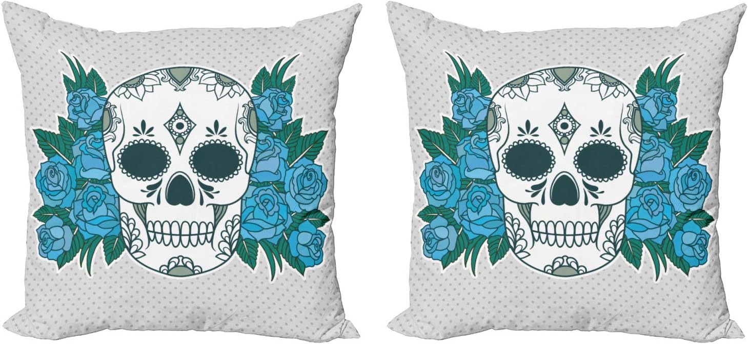 skull throw pillow