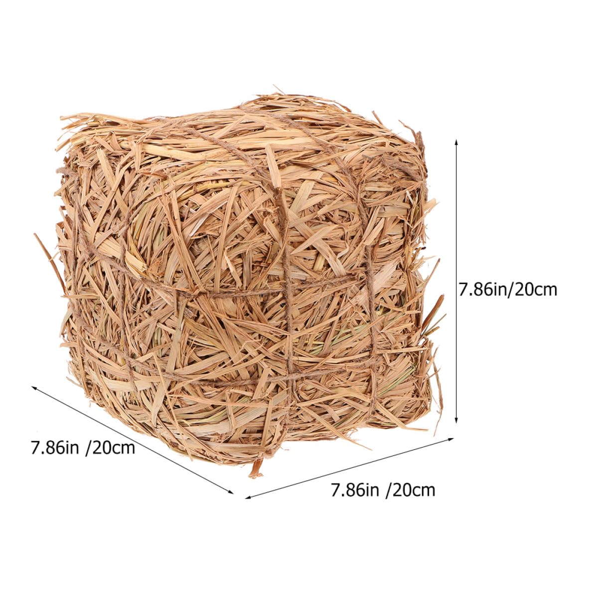 Zerodeko Décoration Accessoire pour Décor Mariage et Aménagement de Scène de Foin en Naturelle Style Champêtre Frais pour Extérieur