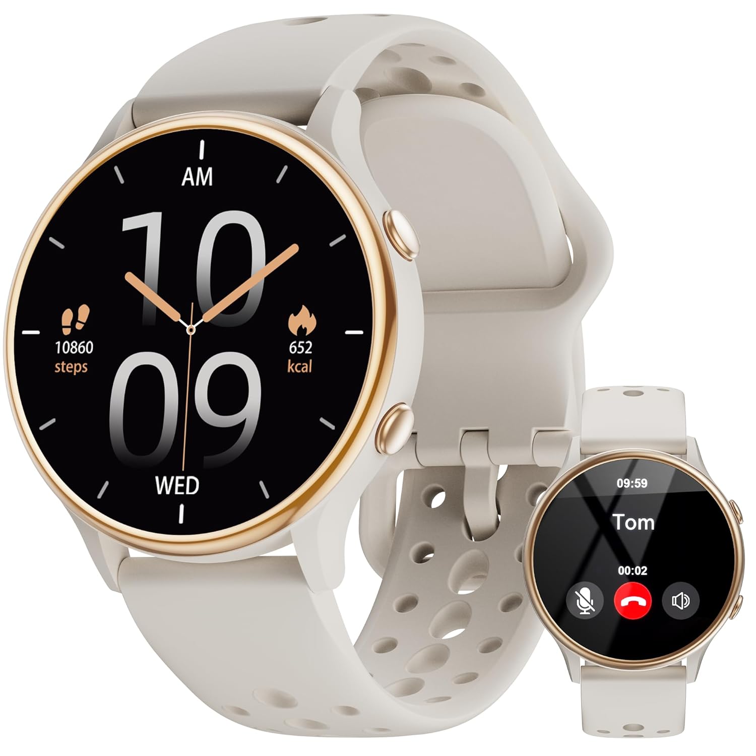 KEEPONFIT Smart Watches for Women Fitness Tracker with Heart Rate SpO2 Monitor IP67 Waterproof Activity Tracker for Men