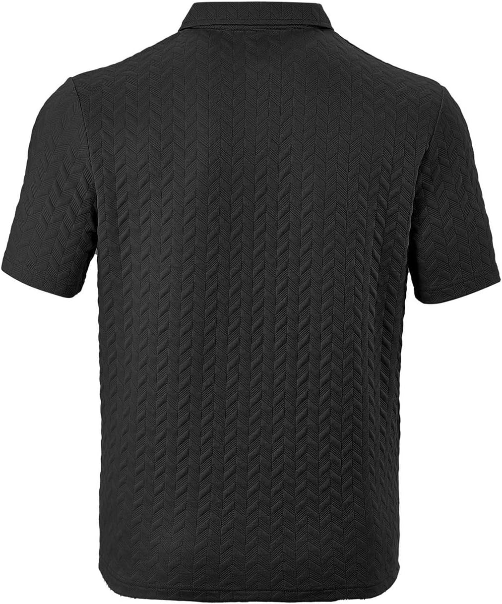 Men's Polo Shirts Summer Short Sleeve Golf Shirt for Men 3 Button Collar T-Shirt Dry Fit Casual Work Athletic Tee Shirts - Image 4