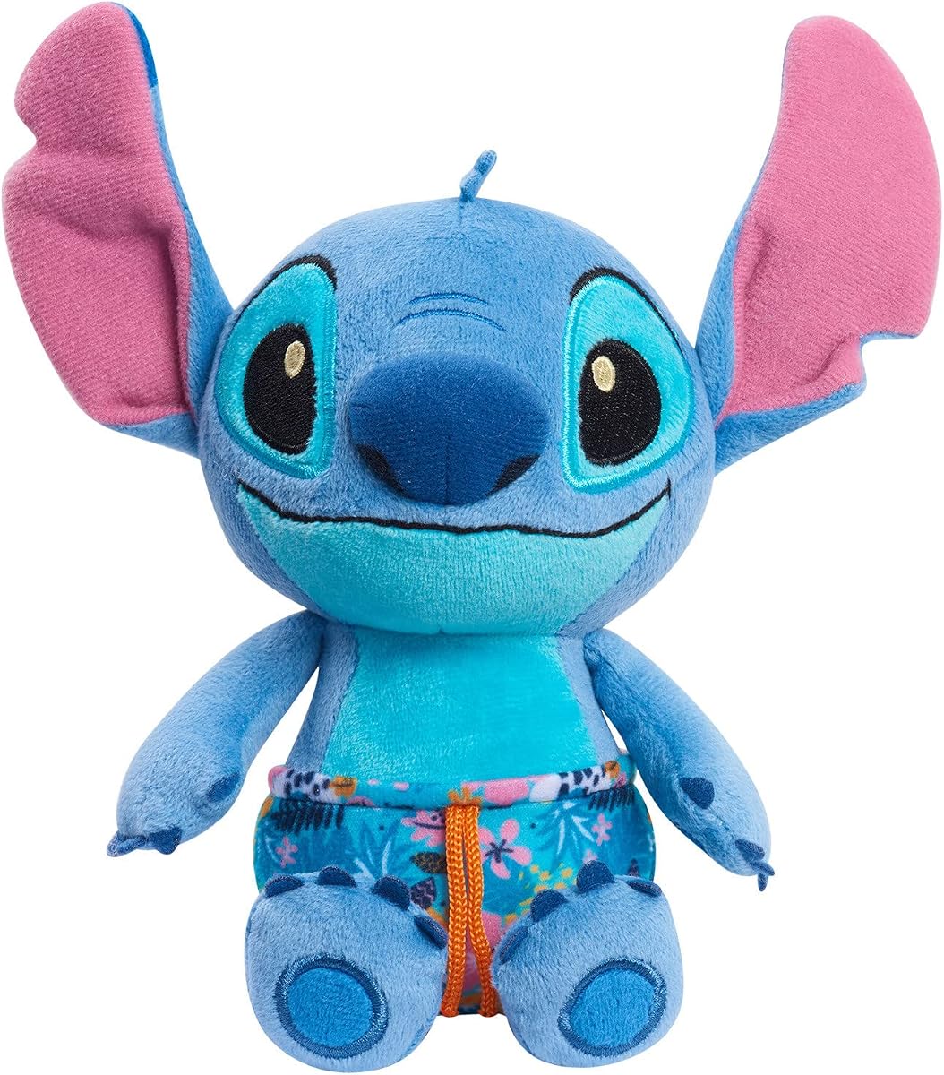 Disney Lilo & Stitch 7.5 Inch Stitch Plushie Stuffed Animal | Tropical Theme, Alien, 7.5 Inch