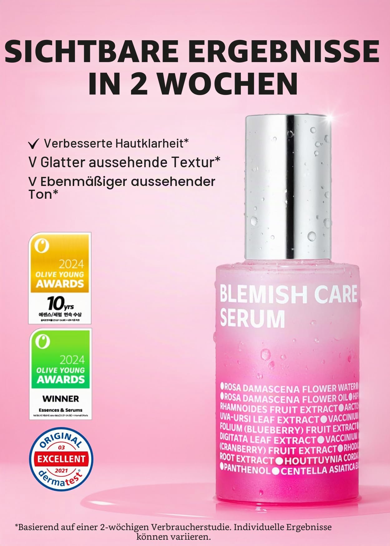 ISOI Brightening Serum – Aufhellendes Gesichtsserum mit Vitamin C & PDRN, gegen Pigmentflecken mit Bulgarischer Rose, Niacinamide & Hyaluron, Koreanisch | K-Beauty 35 ml | Hydrating Formula, Skin Barrier Support, Moisture Balance, Glass Skin Look