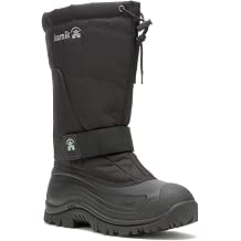 Kamik Greenbay 4 Mens Winter Boot - Waterproof Hiking Boots for Men - Insulated Snow Footwear - Traction Grip Winter Shoes - Thermal Guard Liner -40C Temperature Rating - Round Toe Style
