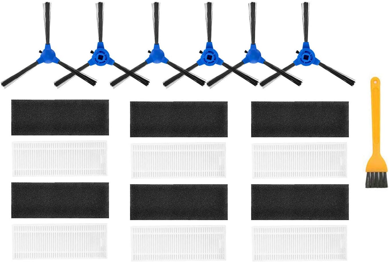 4 Pairs Side Brushes For Coredy Robot Vacuums R3500 R550 R500+ R650 R600 R700 Models
