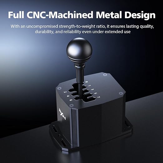 PXN SF U H-Pattern Shifter 7+R CNC Metal Gear Shifter miniatura 4