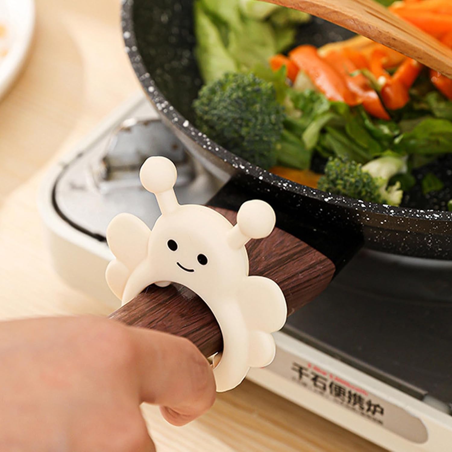 Silicone Spatula Rest for Stove Top, Anti-Slip, Yellow image 2