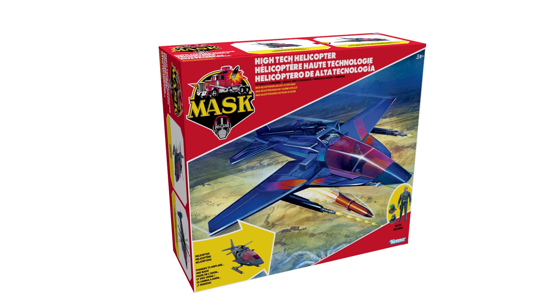 Masque d'hélicoptère de Haute Technologie 35,6 cm avec Figurine 1/24