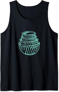 Vintage Fire King Jadeite Swirl Bowls Tank Top