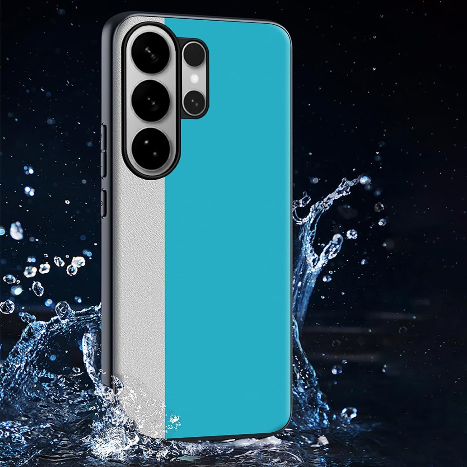 Shockproof Case for Samsung Galaxy S26/S26 Plus/S26 Ultra, Precision Camera Lens Hole Shell, Soft-Edged Two-Tone Cover(Black,S26 Plus)