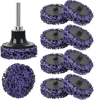 10pcs Grinding Disc Cleaning Disc Rough Cleaning Disc, 50mm 2 Inch CSD Disc Surface Finishing or Paint Removal Polishing for Drilling Roller Grinding Disc with Disc Pad Holder