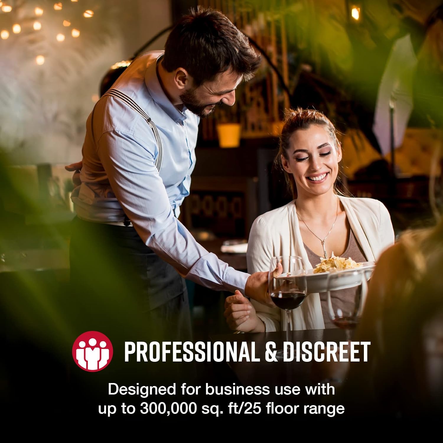 Cobra PX650 BCH6 - Professional/Business Walkie Talkies for Adults - Rechargeable, 300,000 sq. ft/25 Floor Range Two-Way Radio Set (6-Pack), Black