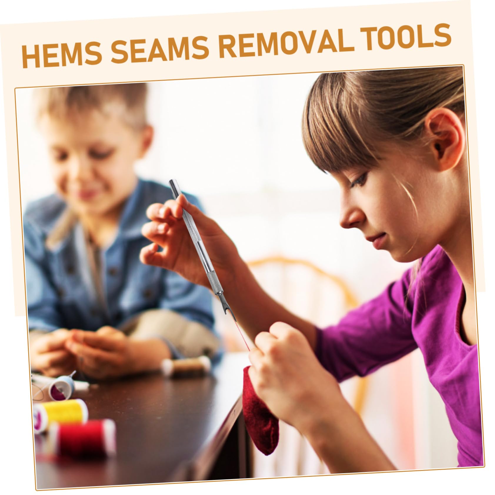 DOITOOL Seam Ripper Tool Thread Scissor Aluminum Handle 5pc Sewing Removal Tool Set