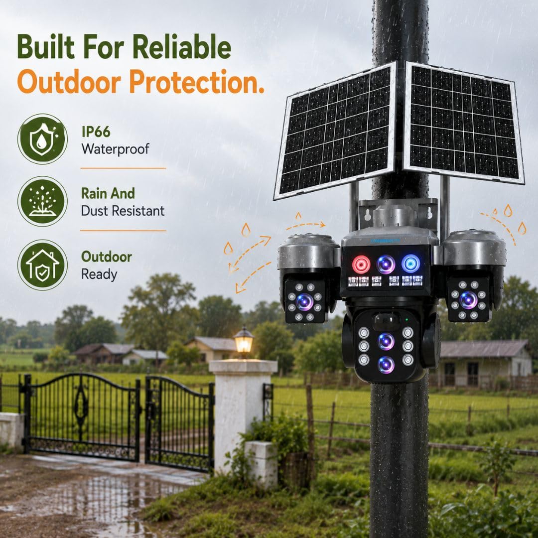 XUGA Cybernautt Solar 4G Camera - 12MP Outdoor Security -5