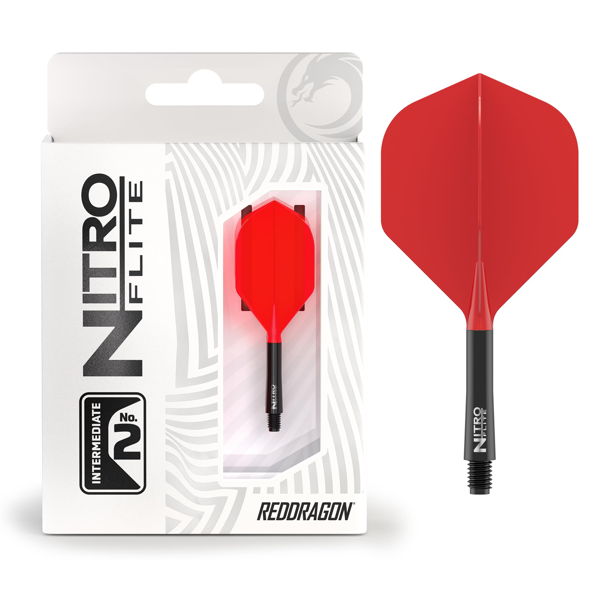 RED DRAGON Darts – Nitro Flite Integrada Sistema de Vuelo y Eje – No.2 Forma y diseño - Disponible en Niveles Corto, Intermedio y Medio - Variedad de Colores - Accesorios de Dardos Profesionales — view 24