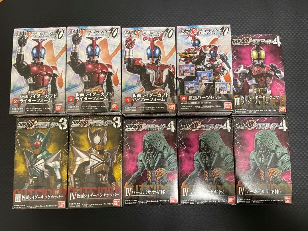 shodo 掌動 O X カブト パンチ キック ホッパー ワーム S.I.C. 仮面