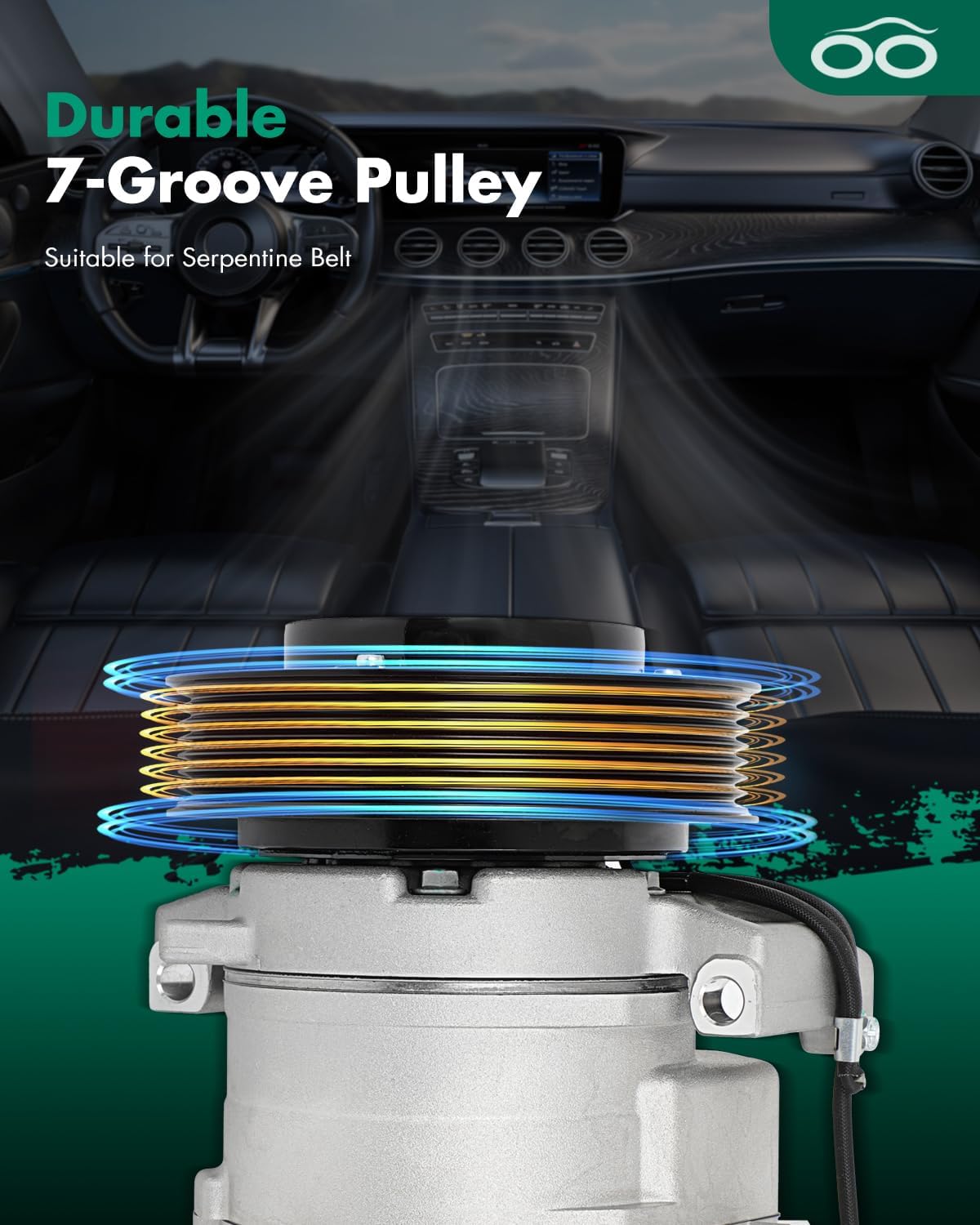 SCITOO AC Compressor Fit for Honda Accord 2.4L 2003 2004 2005 2006 2007 CO 28003C 38810RAAA01