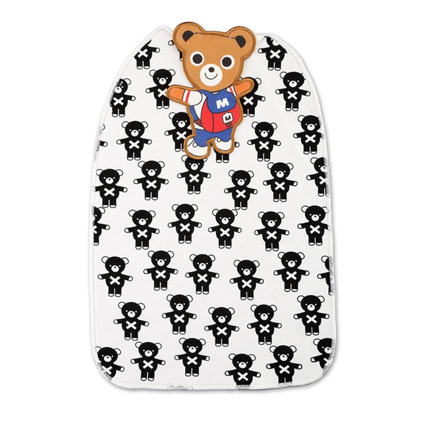 Xjdzineq Sweat Absorption Towel Cartoon Design Large Size for Outdoor Activity Lightweight Comfortable Skin Safe Fabric Cotton Baby Sweat Towel