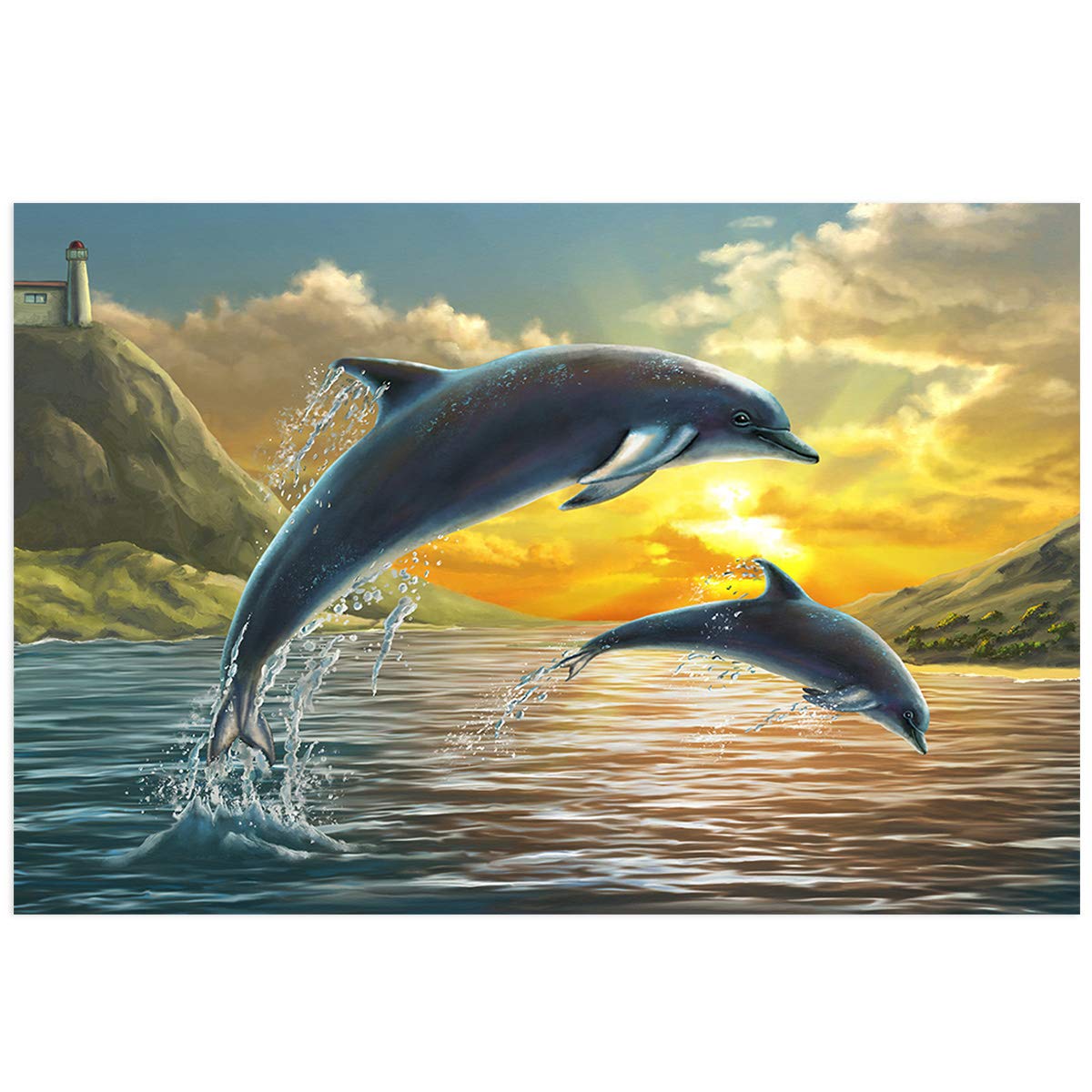 Dolphin Jumping Out Of Water Wallpaper
