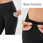 Baleaf Les femmes polaires leggings doublés de l'hiver legging chaud pour les femmes thermique haute taille pocketout yoga pantalons
