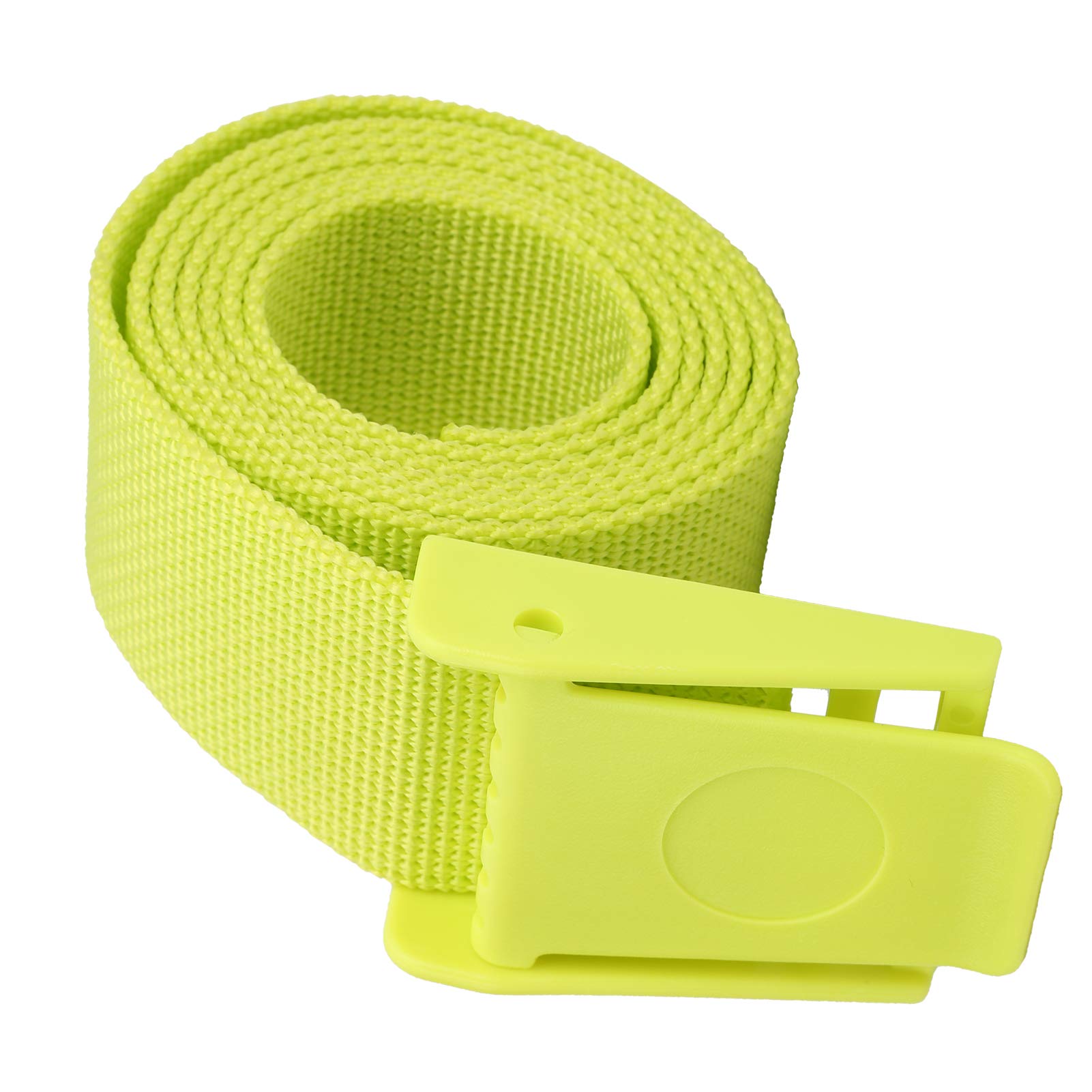 Xolsurg Diving Weights Belt Nylon Webbing Waist Belt Plastic Buckle 150CM Long for Divers (Yellow)
