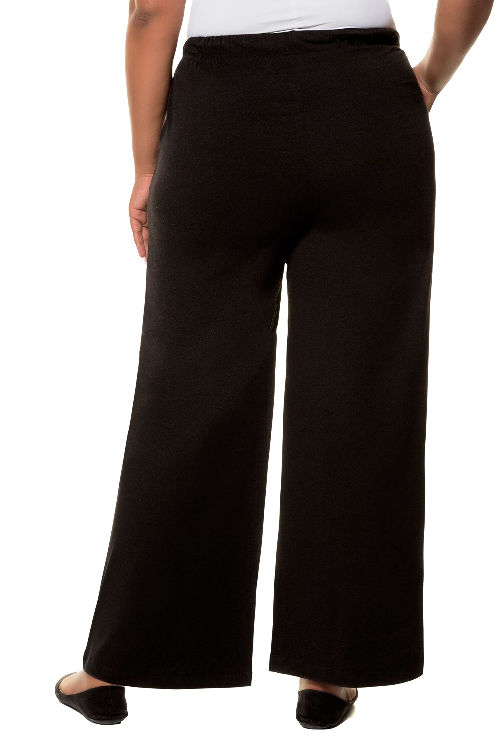 Ulla Popken Damen große Größen Übergrößen Plus Size Marlenehose, Jersey, Elastikbund, bis Gr. 66/68 701138