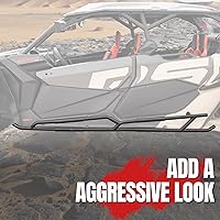 Vista 4 de A & UTV PRO Nerf Bars - Deslizadores de rocas para Can-Am Maverick X3 MAX 2017-2025 de 4 plazas, barras laterales combinadas para árboles, tubo