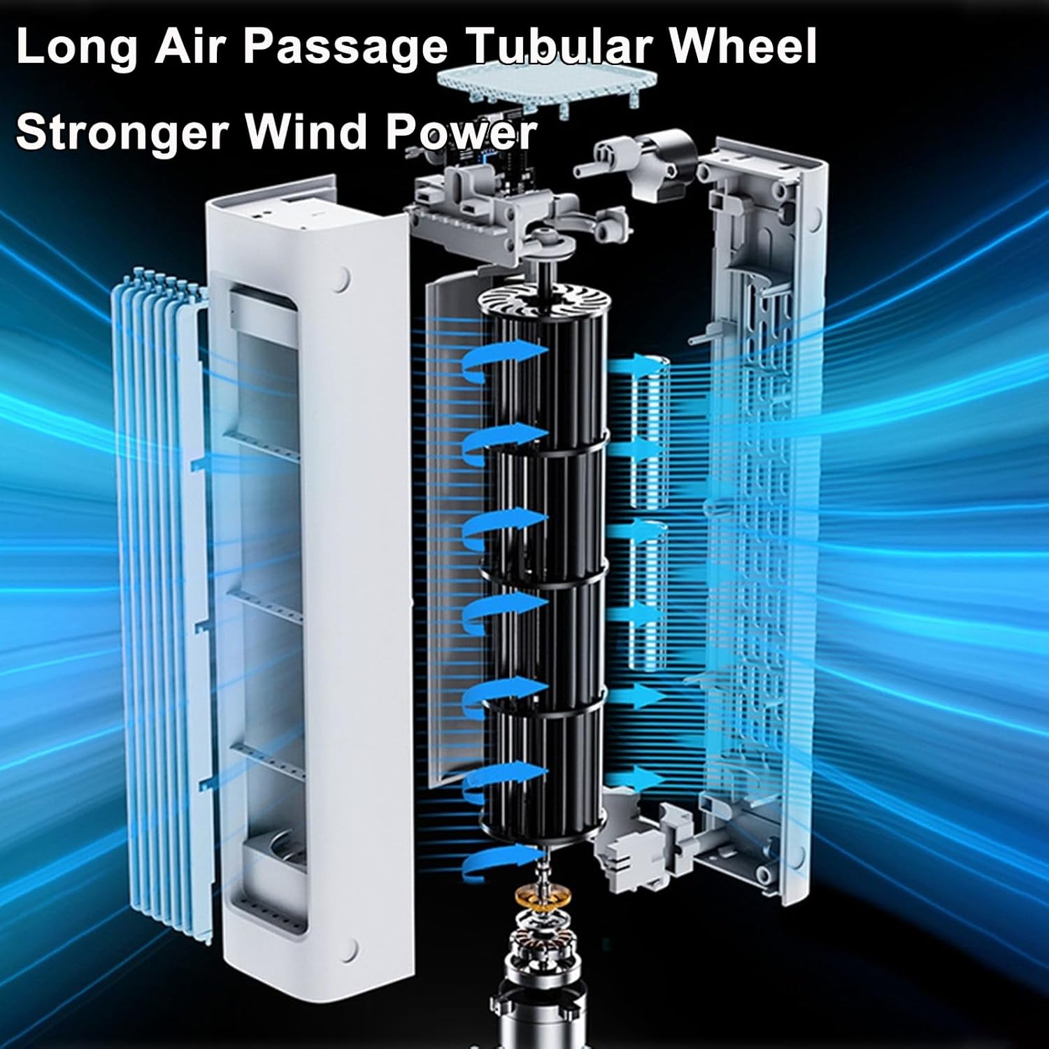 Breeze Max AC, Breezemax Portable AC - Air Conditioner & Personal Cooler, Compact & Quiet RC & Rechargeable Air Conditioning for Desk Window Office Bedroom (White-Rechargeable)