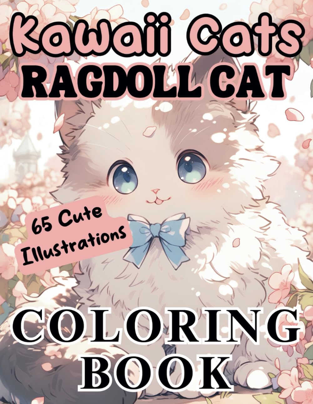 Kawaii Ragdoll Cat Coloring Book (Kawaii Cats: A Cute Collection of Kawaii Cat Coloring Books)