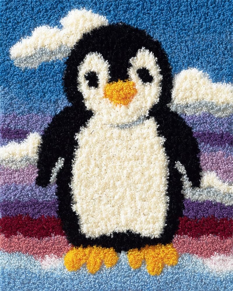 FWRTYCB Latch Hook Rug Kits,Penguin