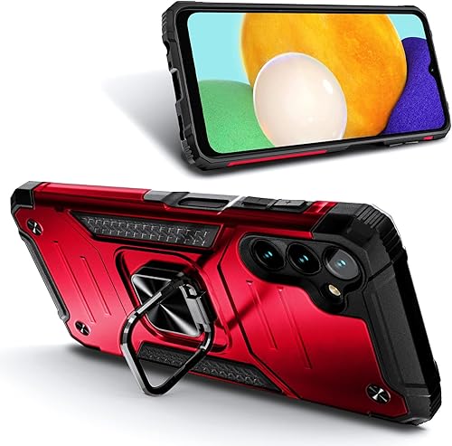 Miniatura 2 de NZND Funda para Samsung Galaxy A14 5G con protector de pantalla de vidrio templado (cobertura máxima), grado militar protección de cuerpo completo,