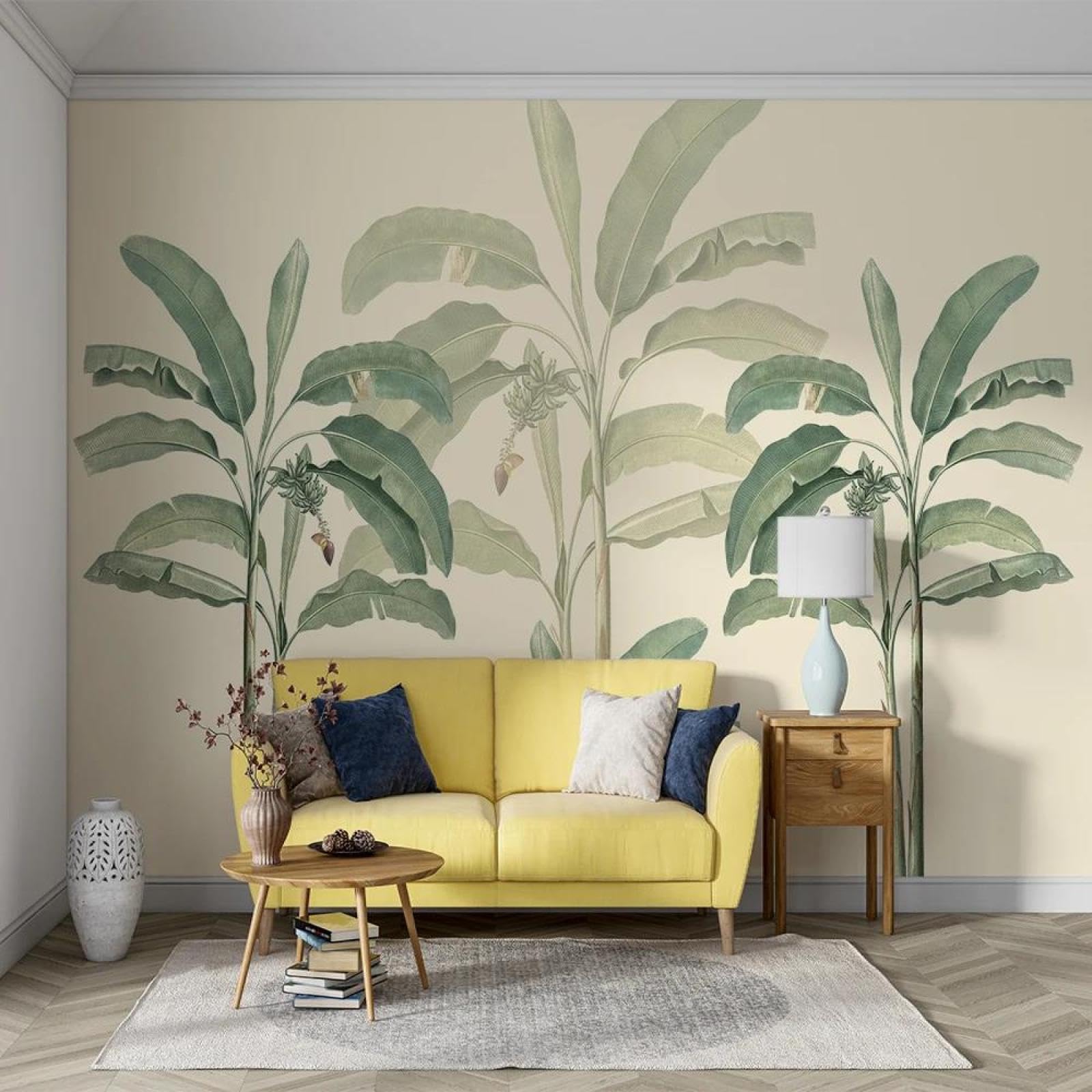 Papier peint intissé 3D lavable et résistant pour mur de chambre