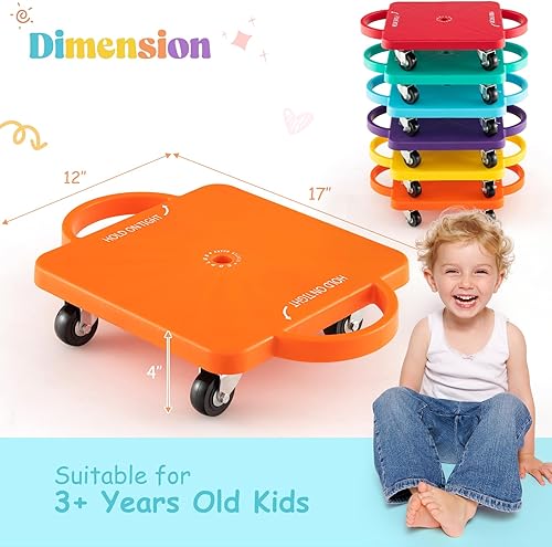 Vista 6 de Costzon Patinete de polipropileno para niños pequeños + PVC + metal