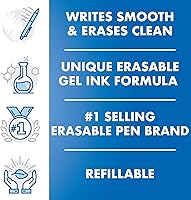 Vista 3 de Pilot FriXion recarga de bolígrafo de tinta de gel, paquete de 2, Azul