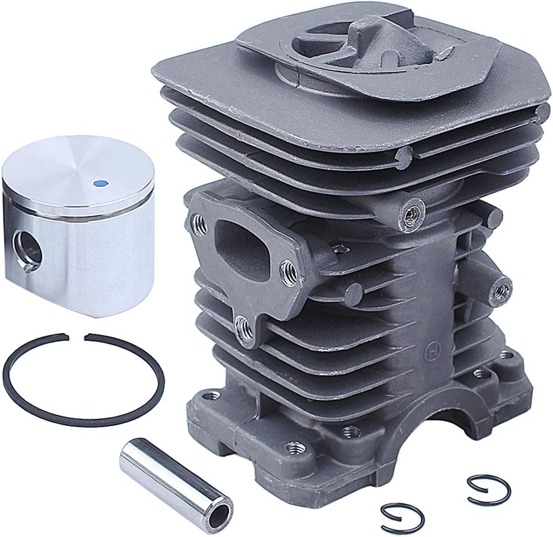 Adefol 40mm Cylinder + Piston Kit + Crankshaft for Husqvarna 136 137 141 142 Chainsaw with Pan Intake Oil Seals