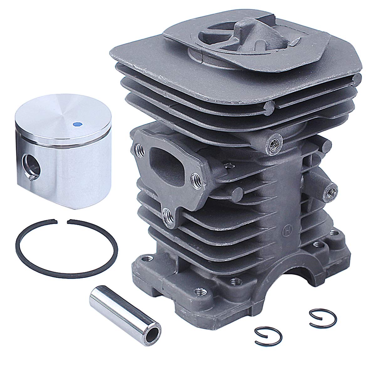 Kit Cilindro Pistone Husqvarna Kit Cilindro Pistone 38mm Per Husqvarna 136- 142 - Con Carburatore E Candela | Ricambio Motosega Motore Minimoto - Foto 10