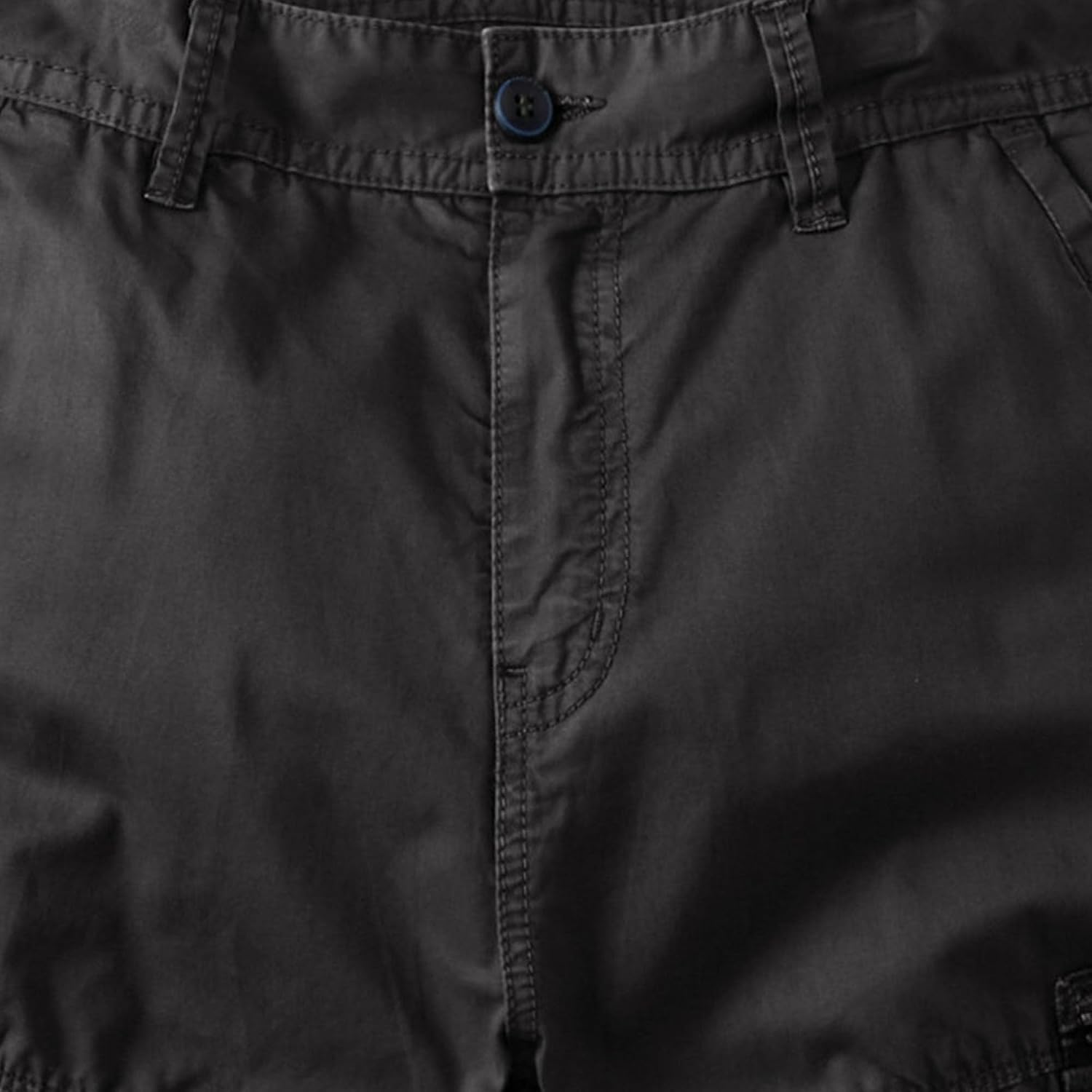 Men's Zipper Closure Casual Cargo Half Shorts Sports Loose 5-Point Beach Short Hiking Comfy Multibags Golf Shorts
